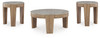 Guystone Light Brown Occasional Table Set (Set of 3)