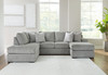 Casselbury Cement 2-Piece Sectional With Laf Corner Chaise