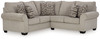 Claireah Umber 2-Piece Sectional With Laf Sofa With Corner Wedge