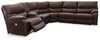 Family Circle Dark Brown 3-Piece Power Reclining Sectional With Laf Power Reclining Loveseat With Console