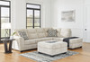 Lonoke Parchment 3 Pc. 2-Piece Sectional With Raf Corner Chaise, Ottoman