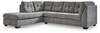 Marleton Gray 2-Piece Sectional With Laf Corner Chaise