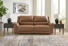 Trasimeno Caramel 2 Seat Pwr Rec Sofa Adj Headrest