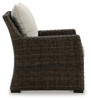 Brook Ranch Brown Lounge Chair With Cushion