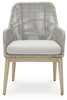 Seton Creek Gray Arm Chair With Cushion (Set of 2)