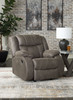 First Base Gunmetal Rocker Recliner