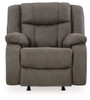 First Base Gunmetal Rocker Recliner