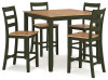 Gesthaven Counter Height Dining Table and 4 Barstools (Set of 5) (D401-223)