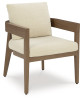 Serene Bay Outdoor Dining Arm Chair with Cushion (Set of 2) (P671-601A) Serene Bay Outdoor Dining Arm Chair with Cushion (Set of 2) (P671-601A)