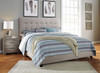 Contemporary Upholstered Beds Beige King Upholstered Bed