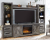 Wynnlow 4-Piece Entertainment Center with Electric Fireplace (W440W5)