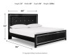Kaydell King Upholstered Panel Bed (B1420B3)