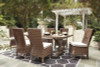 Beachcroft Outdoor Dining Table with 6 Chairs (P791P1)