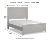 Cottonburg Full Panel Bed (B1192B4)