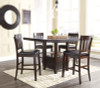 Haddigan Counter Height Dining Table with 4 Barstools (D596D5)