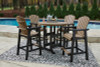 Fairen Trail Outdoor Counter Height Dining Table with 2 Barstools (P211P1)