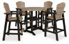 Fairen Trail Outdoor Counter Height Dining Table with 2 Barstools (P211P1)