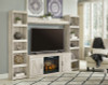 Bellaby 4-Piece Entertainment Center with Electric Fireplace (EW0331W8)