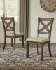 Moriville Counter Height Dining Table, 4 Barstools and Server (D631D8)