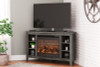 Arlenbry Corner TV Stand with Electric Fireplace (W275W6)