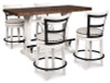 Valebeck Counter Height Dining Table and 4 Barstools (D546D4)