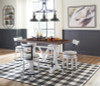 Valebeck Counter Height Dining Table and 4 Barstools (D546D4)