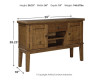 Ralene Dining Table with 4 Chairs, Bench and Server (D594D9)