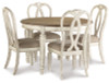 Realyn Dining Table and 4 Chairs (D743D2)