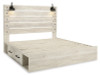 Cambeck King Panel Bed with 2 Side Storage, Dresser, Mirror, and Nightstand (B192B58)
