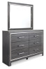 Lodanna Full Upholstered Panel Storage Bed, Dresser, Mirror, and Nightstand (B214B23)