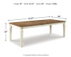 Realyn Dining Table and 4 Chairs (D743D17)