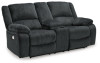 Draycoll Power Reclining Sofa and Loveseat (76504U2)