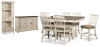Bolanburg Counter Height Table with 6 Barstools, Server and Display Cabinet (D647D25)