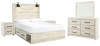 Cambeck Queen Panel Bed with Storage, Dresser, Mirror and 2 Nightstands (B192B71)