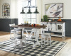 Valebeck Counter Height Dining Table, 4 Barstools and Server (D546D15)