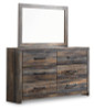 Drystan King Panel Storage Bed, Dresser, Mirror and Nightstand (B211B67)