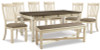 Bolanburg Dining Table, 6 Chairs, and Bench (D647D26)