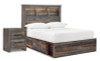 Drystan Full Bookcase Bed with 2 Sided Storage and Nightstand (B211B61)