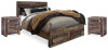 Derekson Queen Panel Storage Bed and 2 Nightstands (B200B48)