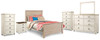 Willowton Full Panel Bed, Dresser, Mirror, 2 Chests and nightstand (B267B40)