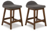 Lyncott Counter Height Bar Stool (Set of 2) (D615-224X2)