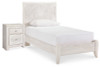 Paxberry Twin Panel Bed and Nightstand (B181B18)
