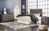 Drystan King Panel Headboard with Metal Frame, Dresser, Mirror, and Nightstand (B211B71)