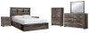 Drystan Queen Bookcase Storage Bed, Dresser, Mirror, Chest and 2 Nightstands (B211B77)