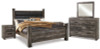 Wynnlow King Poster Bed, Dresser, Mirror and 2 Nightstands (B440B35)