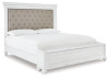 Kanwyn King Upholstered Storage Bed, Dresser, Mirror and Nightstand (B777B25)