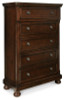 Porter King Panel Bed, Dresser, Mirror, Chest and Nightstand (B697B33)