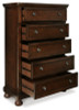 Porter King Panel Bed, Dresser, Mirror, Chest and Nightstand (B697B33)