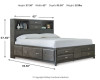 Caitbrook Queen Storage Bed, Dresser, Mirror, Chest and 2 Nightstands (B476B26)