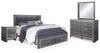 Lodanna King Storage Bed, Dresser, Mirror and 2 Nightstands (B214B35)